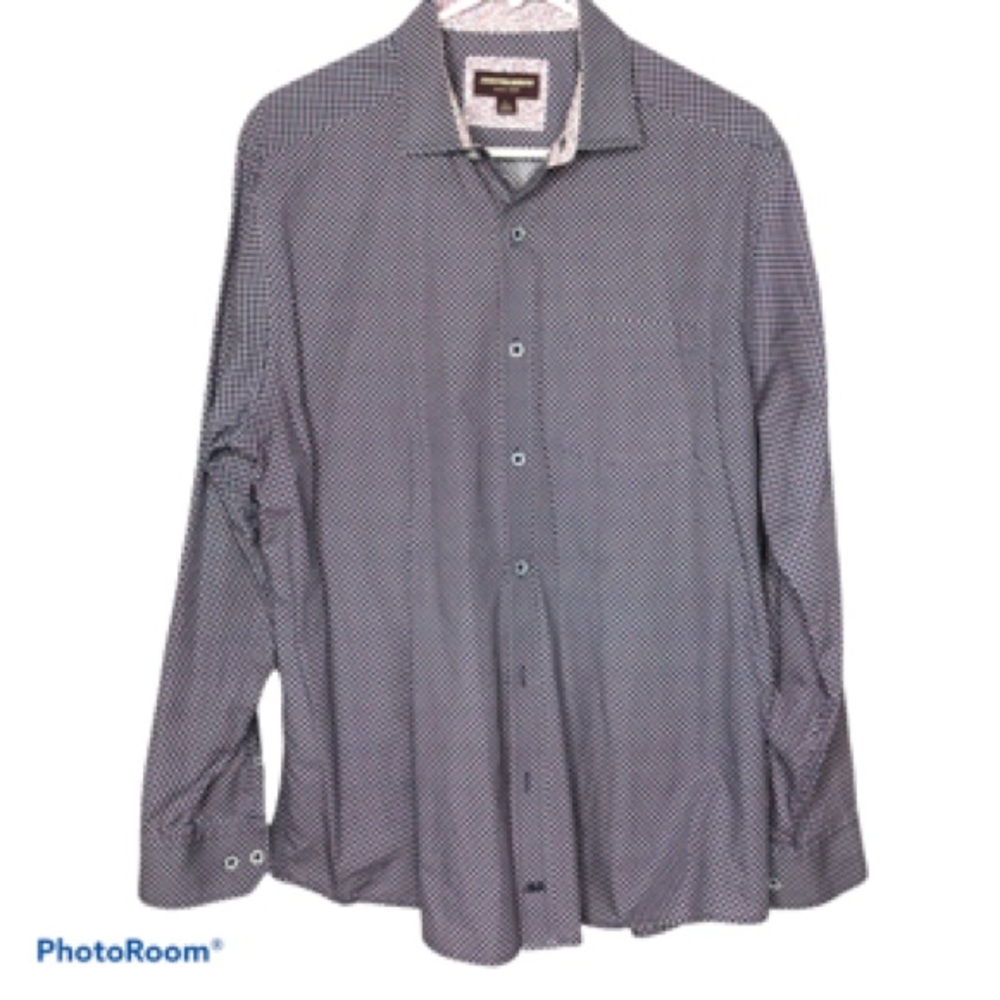 Johnston & Murphy Button Down Shirt, Large